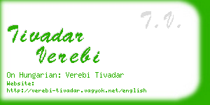 tivadar verebi business card